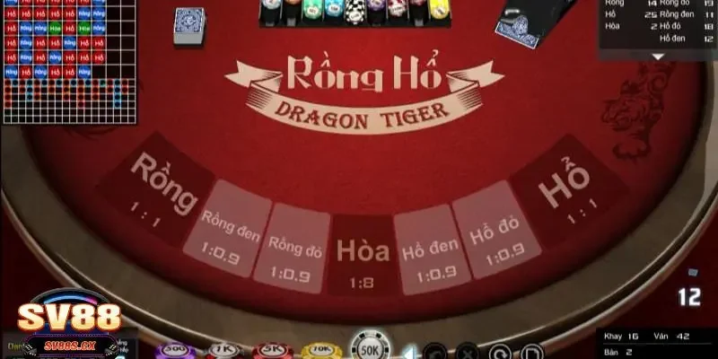 Luật chơi cơ bản của bài Rồng Hổ SV88