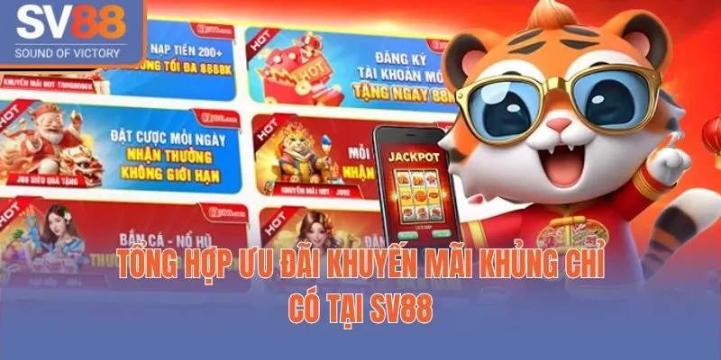 SV88 14 Tổng hợp ưu đãi khuyến mãi khủng chỉ có tại SV88